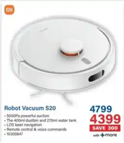 Incredible Connection Xiaomi Robot Vacuum S20 offer