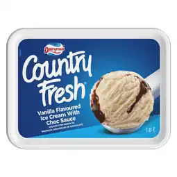 Pick n Pay Liquor Country Fresh Vanilla Ice Cream With Chocolate Syrup 1.8L offer