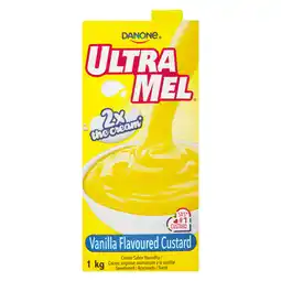 Pick n Pay Liquor Danone Ultra Mel Vanilla Flavoured Custard 1kg offer