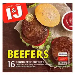 Pick n Pay Liquor I&J Beefers Beef Patties 800g offer