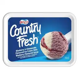 Pick n Pay Liquor Country Fresh Blueberry & Cheesecake Ice Cream With Blueberry Syrup 1.8L offer