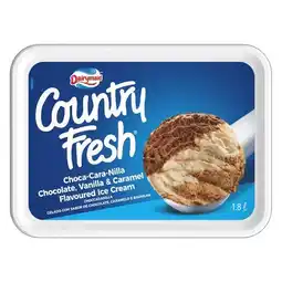 Pick n Pay Liquor Dairymaid Country Fresh Choca-cara-nilla Chocolate, Caramel & Vanilla Flavoured Ice Cream 1.8L offer