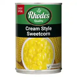 Pick n Pay Liquor Rhodes Cream Style Corn 410g offer
