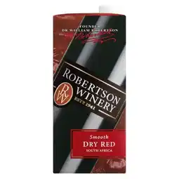 Pick n Pay Liquor Robertson Winery Dry Red Wine 1L offer