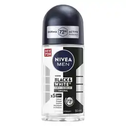 Pick n Pay Liquor Nivea Men Roll On Black & White Anti- Perspirant 50ml offer