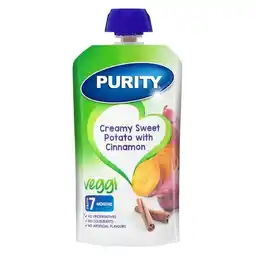 Pick n Pay Liquor Purity Pouch Creamy Sweet Potato with Cinnamon 110ml from 6 Months offer