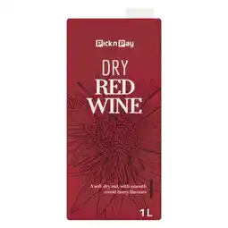 Pick n Pay Liquor PnP Dry Red Wine 1L offer