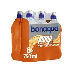 Pick n Pay Liquor Bonaqua Pump Still Peach Flavoured Still Water 750ml x 6 offer