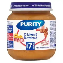 Pick n Pay Liquor Purity Infant Chicken & Butternut Meal 125ml offer