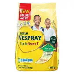 Pick n Pay Liquor Nestle Nespray Forti Grow Medium Cream Milk Powder 850g offer