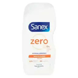 Pick n Pay Liquor Sanex Zero% Sensitive Dry Skin Shower Gel - Body Wash 500ml offer