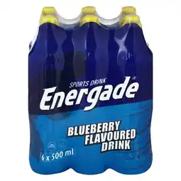 Pick n Pay Liquor Energade Blueberry Sports Drink 6 x 500ml offer
