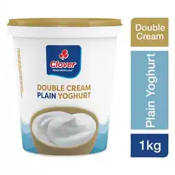 Pick n Pay Liquor Clover Double Cream Plain Yoghurt 1kg offer