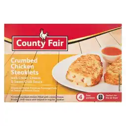Pick n Pay Liquor County Fair Chicken Steaklets with Cream Cheese & Sweet Chilli Filling 360g offer
