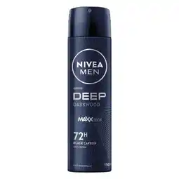 Pick n Pay Liquor Nivea Men Deep Anti Perspirant Deodorant Body Spray 150ml offer