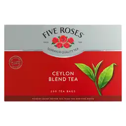 Pick n Pay Liquor Five Roses Tagless Tea Bags 200 Pack offer
