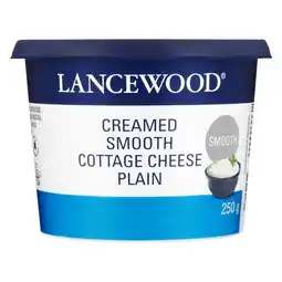 Pick n Pay Liquor Lancewood Creamed Smooth Plain Cottage Cheese 250g offer
