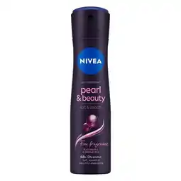 Pick n Pay Liquor Nivea Pearl & Beauty Black Pearl Anti-Perspirant Spray 150ml offer