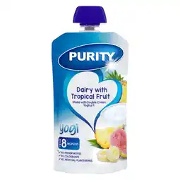 Pick n Pay Liquor Purity Pouch Dairy with Tropical Fruit 110ml from 6 Months offer