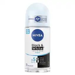 Pick n Pay Liquor Nivea Black & White Invisible Fresh Roll-On 50ml offer