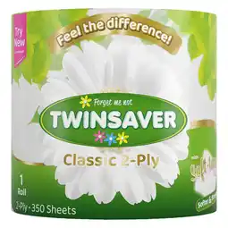 Pick n Pay Liquor Twinsaver Luxury 2 Ply Toilet Paper White offer