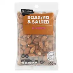 Pick n Pay Liquor PnP Almonds Roasted & Salted 100g offer