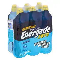 Pick n Pay Liquor Energade Zero Sugar Blueberry Flavoured Sports Drink 6 x 500ml offer