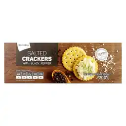Pick n Pay Liquor PnP Salted Crackers with Black Pepper 200g offer