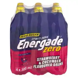 Pick n Pay Liquor Energade Zero Strawberry & Cucumber Flavoured Sports Drink 6 x 500ml offer