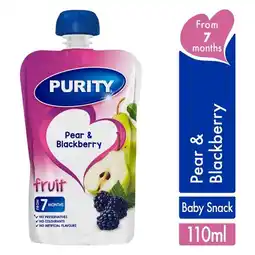Pick n Pay Liquor Purity Pouch Pear & Blackberry 110ml from 6 Months offer