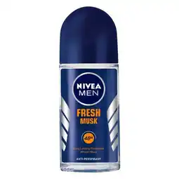 Pick n Pay Liquor Nivea Deodorant Roll On Fresh Musk 50ml offer