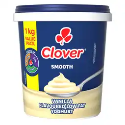 Pick n Pay Liquor Clover Low Fat Smooth Vanilla Dairy Snack 1kg offer