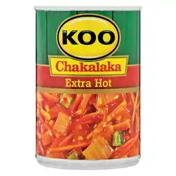 Pick n Pay Liquor Koo Chakalaka Extra Hot 410g offer