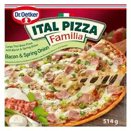 Pick n Pay Liquor Dr Oetker Ital Pizza Classic Familia Bacon & Spring Onion Pizza 514g offer