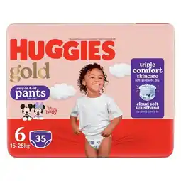 Pick n Pay Liquor Huggies Gold Pants Size 6, Cloud Soft Waistband Value Pack 35 Nappies offer