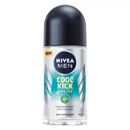Pick n Pay Liquor Nivea Men Roll On Cool Kick Fresh 50ml offer