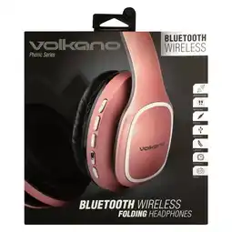 Pick n Pay Liquor Volkano Rose Gold Wireless Bluetooth Headphones offer