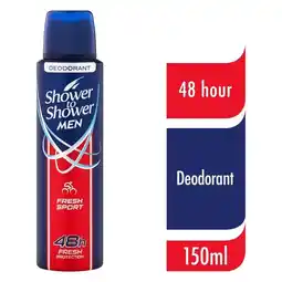 Pick n Pay Liquor Shower To Shower Men Fresh Sport Deodorant Spray 150ml offer