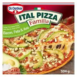 Pick n Pay Liquor Dr Oetker Ital Pizza Classic Familia Bacon, Feta & Avocado Pizza 504g offer