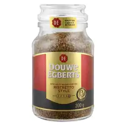 Pick n Pay Liquor Douwe Egberts Instant Coffee Ristretto Style 200g offer