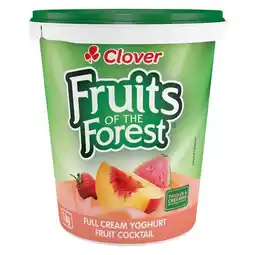 Pick n Pay Liquor Clover Fruits Of The Forest Full Cream Fruit Cocktail Yoghurt 1kg offer