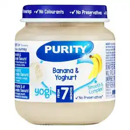Pick n Pay Liquor Purity Jar Banana & Yoghurt 125ml from 7 Months offer