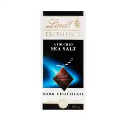 Pick n Pay Liquor Lindt Excellence Touch of Sea Salt Dark Chocolate 100g offer