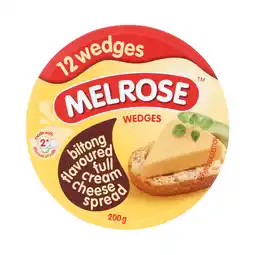 Pick n Pay Liquor Melrose Biltong Cheese Wedges 200g offer