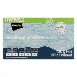 Pick n Pay Liquor PnP Live Well Port Sardine In Water 120g offer