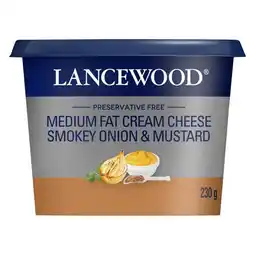 Pick n Pay Liquor Lancewood Cream Cheese Smokey Onion & Mustard 230g offer