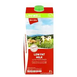Pick n Pay Liquor PnP Live Well Low Fat Ultra Pasteurized Milk 2L offer