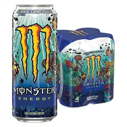 Pick n Pay Liquor Monster Aussie Style Lemonade Energy Drink 4 x 500ml offer