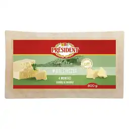 Pick n Pay Liquor President White Cheddar 800g offer