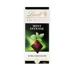 Pick n Pay Liquor Lindt Excellence Mint Intense Dark Chocolate Slab 100g offer